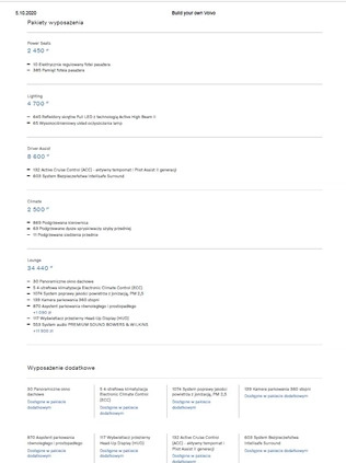 Volvo XC 60 cena 219000 przebieg: 76700, rok produkcji 2020 z Pszczyna małe 352